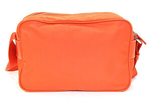 Prada cross shoulder bag Belt Crossbody orange leather Bum Body Clutch
